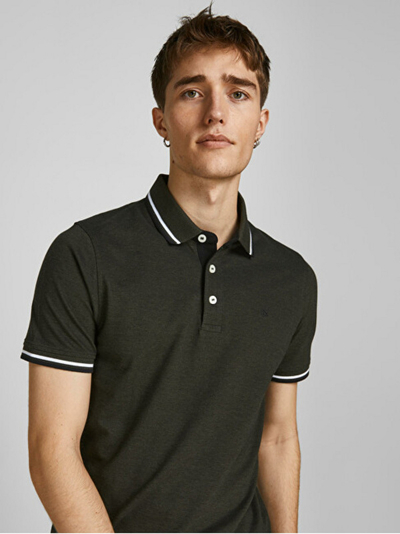 Set maica polo Jack & Jones JJEPAULOS, 2 copë, të zeza/kaltra