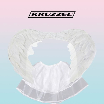 Костум ангел Kruzzel 22560 Angel, за возрасни и деца, бел