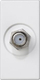 Prizë antene SAT Kontakt-Simon K45 K102C/9, 45 x 22.5 mm, IP20, e bardhë
