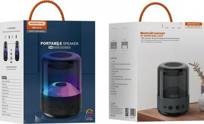 Folës portativ Somostel SMS H210, Bluetooth 5.0, drita LED, i zi
