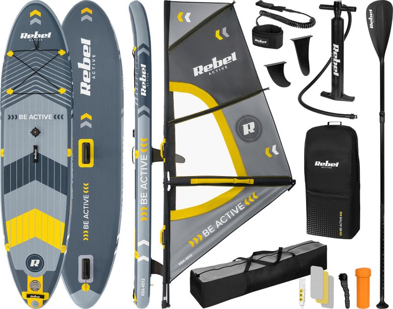 Dërrasë SUP REBEL ACTIVE, fryrëse, set, 305x76x15, shumëngjyrëshe