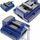 Mengenë pune Schmith Locksmith Swivel Bench Vise, nofulla 150mm, bazë rrotulluese 360°, blu