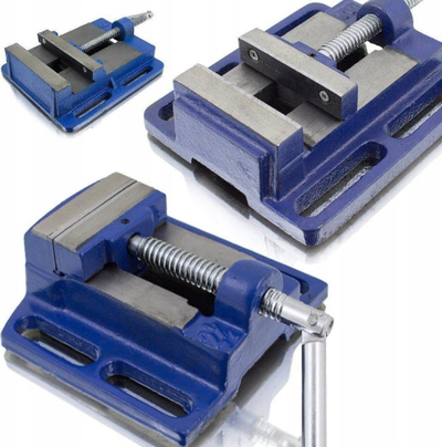 Mengenë pune Schmith Locksmith Swivel Bench Vise, nofulla 150mm, bazë rrotulluese 360°, blu