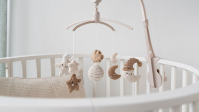 Karusel muzikor për bebe Baby's Only Heaven, melodi It’s a Small World, ngjyrë Clay Warm Linen