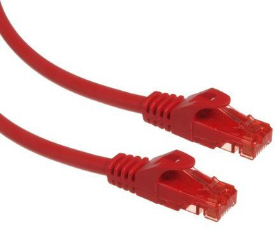 Kabllo rrjeti Maclean RJ-45/RJ-45, cat.6, U/UTP, 3m, e kuqe