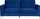 Divan 3-vendësh Beliani Fenes, kadife, këmbë metal, blu navy