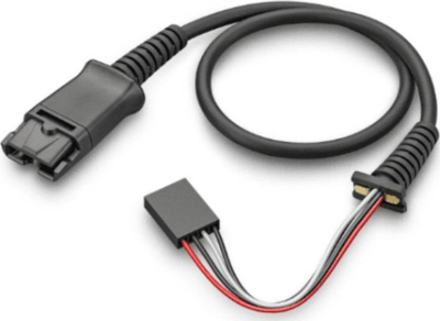 Kabllo lidhëse HP Poly CA22CD-SC, single channel, shtesë për kufje, e zezë