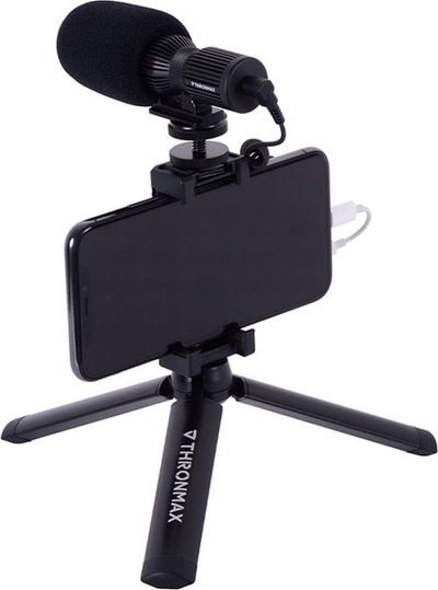 Mikrofon Thronmax TM C1 Streaming Shotgun, USB, për PC, i zi