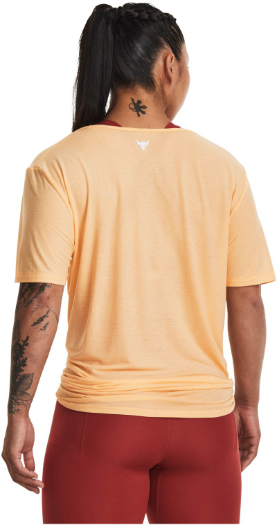 Bluzë sportive Under Armour Deep V, mëngë të shkurtra, performancë, e verdhë