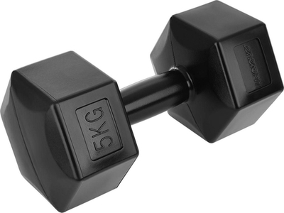 Set hantellash Eb Fit Bitumic, 2 x 5kg, material kompozit, të zeza