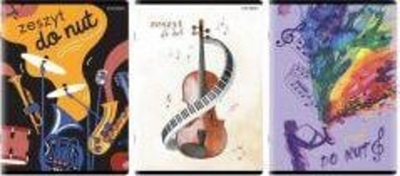 Set fletoresh me vija TOP-2000 Music21, 10 copë, A4, 16 fletë, me dizajn