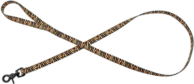 Lidhëse për qen BarryKing Tiger Twilight, 16mm, 120cm, me motive tigri portokalli e zezë