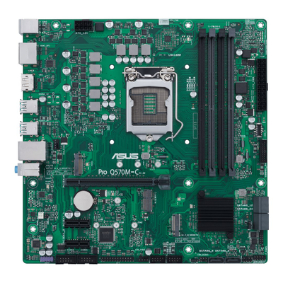 Pllakë amë Asus Pro Q570M C CSM, LGA1200, Micro ATX, jeshile