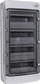 Orman elektrik sipërfaqësor NOARK PHS 48T 4x12M, IP65, gri