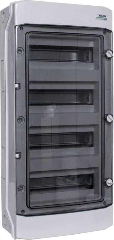 Orman elektrik sipërfaqësor NOARK PHS 48T 4x12M, IP65, gri