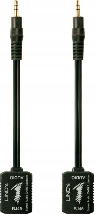 Extender audio analog Lindy 500m, Cat.6, 3.5mm, i zi