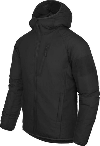 Xhaketë Helikon-Tex Wolfhound Hoodie, me Climashield, me kapuç, e zezë
