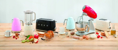 Shkumues qumështi Smeg MFF01, induksion, çelik inox, blu e çelët