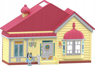 Set loje Moose Toys Bluey Family House, shpi lodër me mobilje, figurë Bluey, shumëngjyrëshe