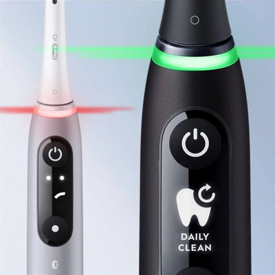 Furçë dhëmbësh elektrike Oral-B iO Series 6, me bateri që rikarikohet, Black Lava, e zezë