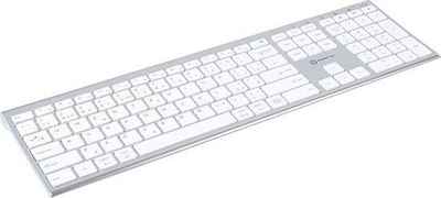 Tastierë Powerton UltraSlim, wireless, CZ + SK, e bardhë