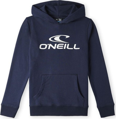 Bluzë me kapuç për kalamaj O'Neill Logo Hoodie Jr, pambuk, xhep kangur, blu navy