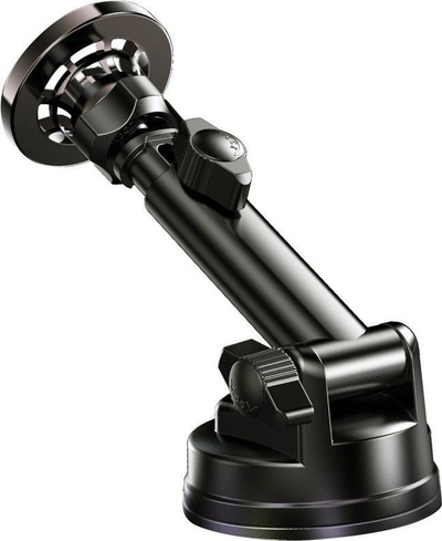 Mbajtëse magnetike për makinë Forcell F-Grip PrecisionX, krah teleskopik 16 cm, rrotullim 360°, e zezë