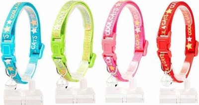 Јакор за мачки Duvo+ Cool, 20-30 cm, со ѕвонче, шарен