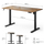 Tavolinë elektrike SENSE7 NOJO LIGHT, 140 x 70 cm, e kaftë e errët