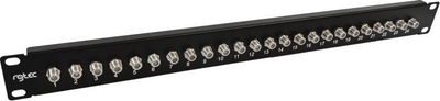 Patch panel RGTEC 19", 1U, 24 porta F-type, i zi