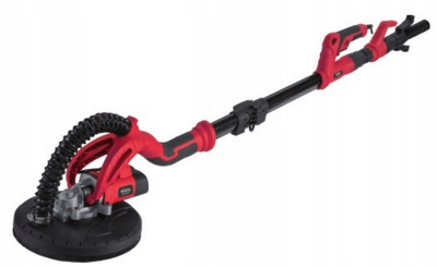 Rrafshues për mure gipsi Drywall Sander 600W, teleskopik, i kuq e zi