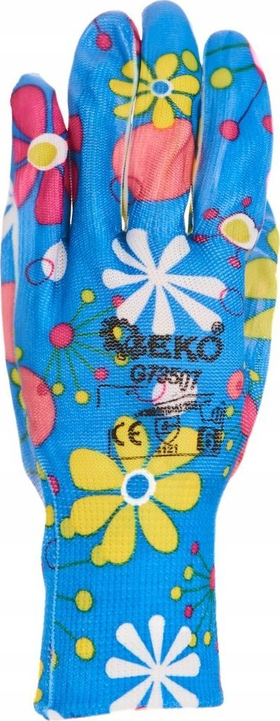 Doreza pune kopshti GEKO, për gra, madhësia 6, blu me lule