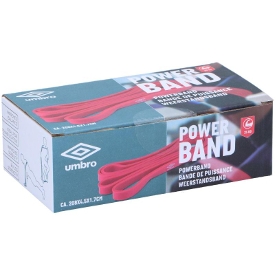 Bandë rezistence Umbro Power Band, 25 kg, 208x4.5x1.7 cm, e kuqe