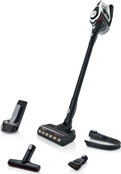 Fshesë me korrent pa kabllo BOSCH BBS8214, bateri 18V, dizajn stick, e bardhë