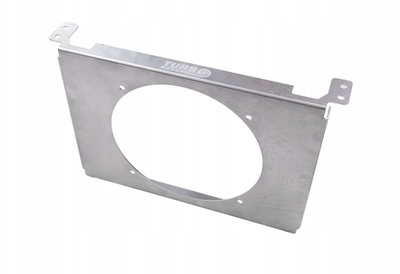 Монтажна плоча TurboWorks Cooling Plate, за ладилник за масло Race Oil Cooler 15 редови, за вентилатор 7\", сребрена