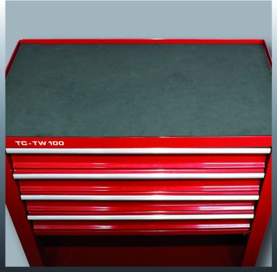 Karrocë pune Einhell TC-TW 100 Classic, 4 sirtarë, mban deri 75 kg, e kuqe