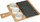 Set aperitiv me tabaka, 4 pjesë, 35.5 x 26 cm, bambu dhe slate, bardhë e zezë