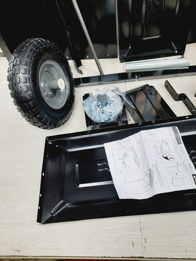 Риморкo за градина Agri Fab 45 0303, 159 kg, челик, црна