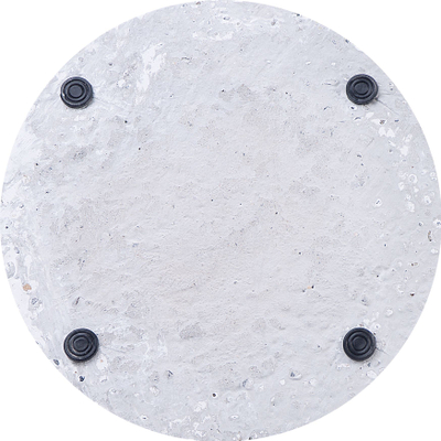 Bazë çadre Beliani CEVO, rrethore 21 kg, beton, e bardhë