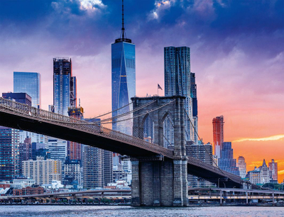 Puzzle Ravensburger From Brooklyn to Manhattan, 2000 pjesë, shumëngjyrësh
