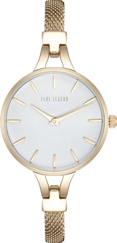 Orë dore Paul Lorens PL12878B-3D1, kuarc, çelik inox, për goca