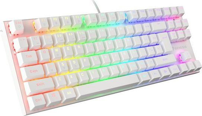 Tastierë mekanike Genesis THOR 303 TKL, RGB, Outemu Brown, e bardhë