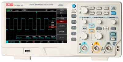 Дигитален осцилоскоп Uni-T UTD2072CL, 25 MHz, екран 7\", бел