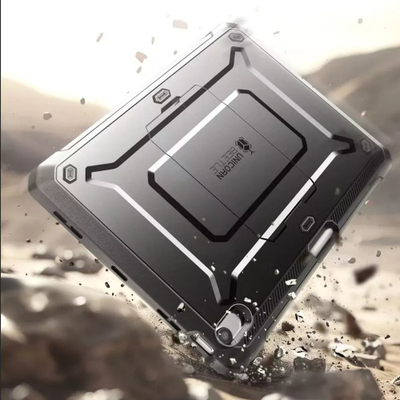 Mbrojtëse tableti SUPCASE UB Pro për iPad Air 13" 2024, me kickstand, me mbrojtës ekrani, e zezë