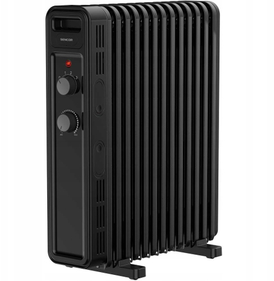 Ngrohës me vaj Sencor SOH 3513BK, 2500W, 3 shkallë fuqie, i zi