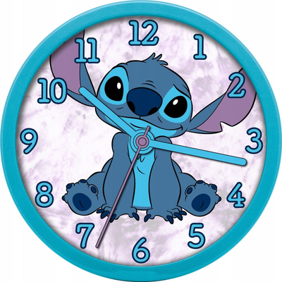 Orë muri për fëmijë Kids Licensing Disney Stitch, mekanizëm i qetë, blu