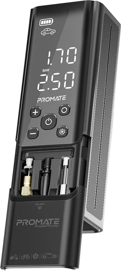 Kompresor portativ ProMate PowerPump, 10 bar, 7500 mAh, i zi