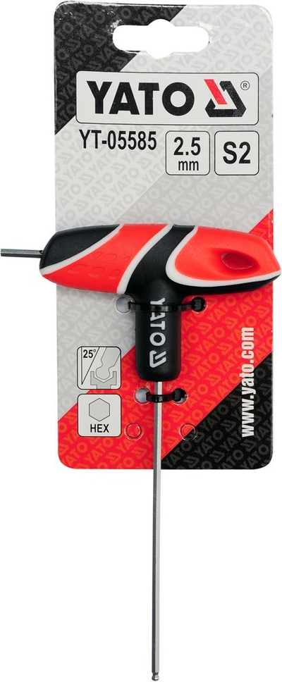 Çelës i tipit T Yato, 2.5 mm