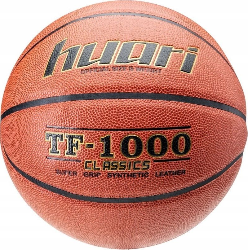 Top basketbolli Huari Tarija Pro 92800400868, madhësia 6, lëkurë sintetike, kafe