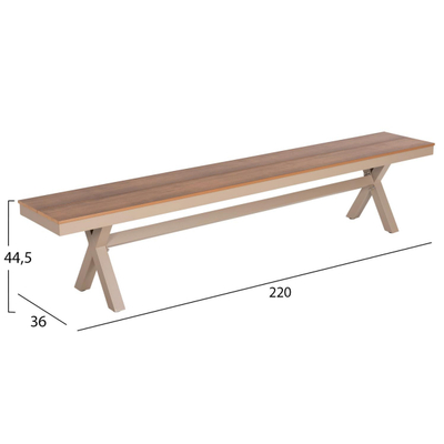 Ulëse Tawnee 220x36x44,5Hcm (HM6040.04)